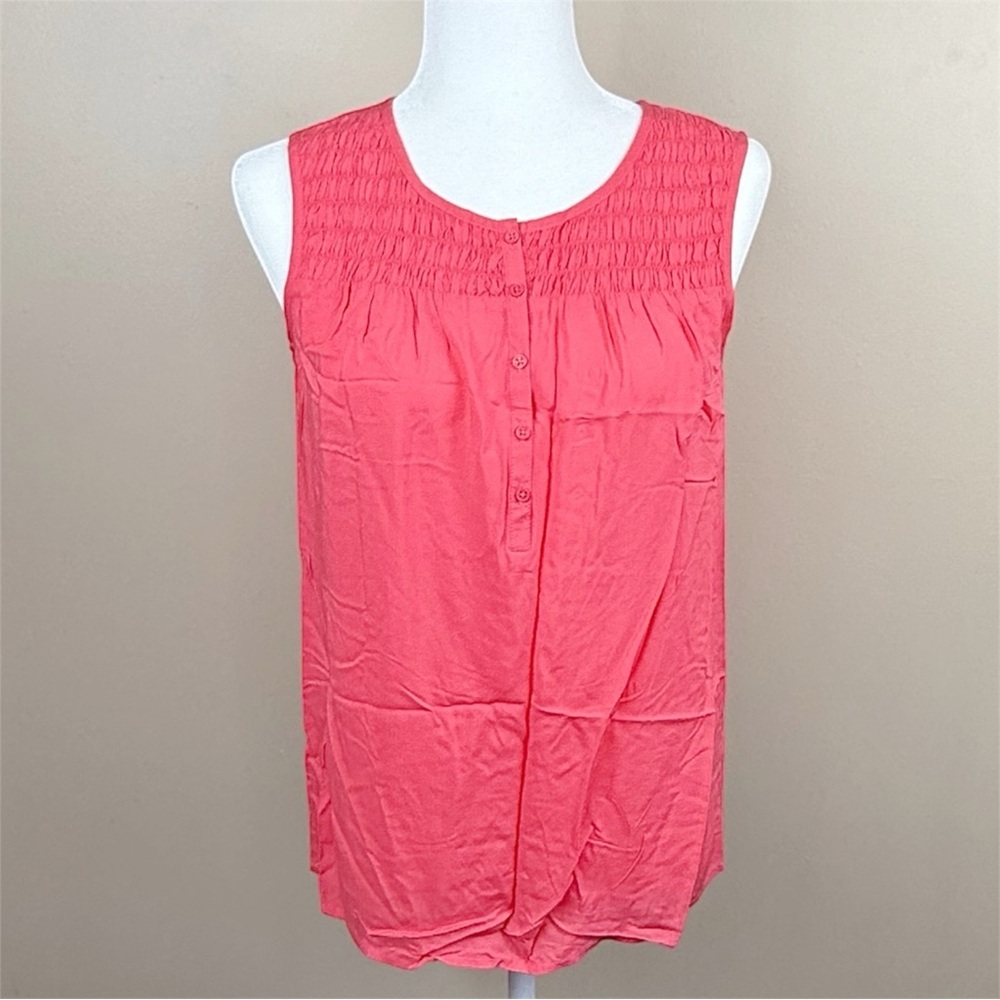 Boden Smocked Top Size 4 Small Pink Sleeveless Tank Blouse Style WA498 - Picture 5 of 6